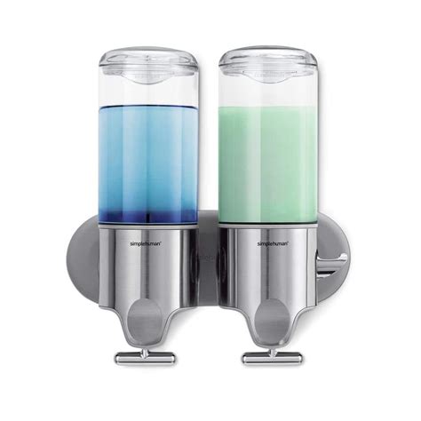 Reviews For Simplehuman Double Wall Mount Shampoo And Soap Dispenser