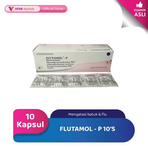 Jual Flutamol P Untuk Mengatasi Batuk Flu 10 Kapsul Shopee Indonesia