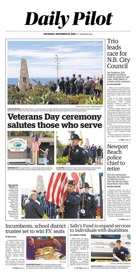 Daily Pilot e-newspaper: Saturday, Nov. 12, 2022 - Los Angeles Times