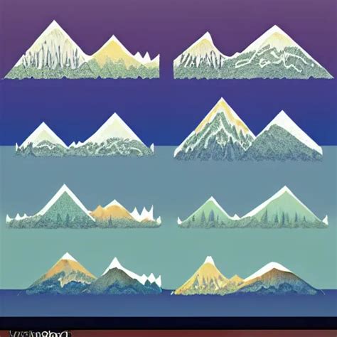 A Beautiful Mountain Range In The Style Of James Stable Diffusion