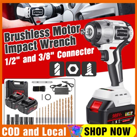 Xtitan 988vf 880n M 29800mah Brushless Impact Wrench High Torque1 2 3 8