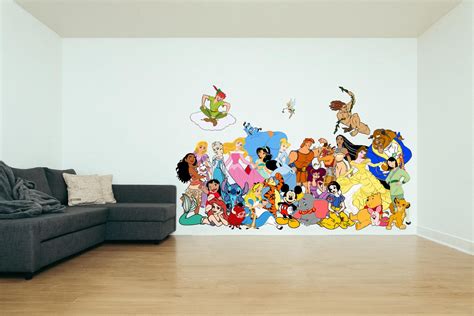 Walt Disney Characters Wall Stickers, by Design With Vinyl - Walmart.com