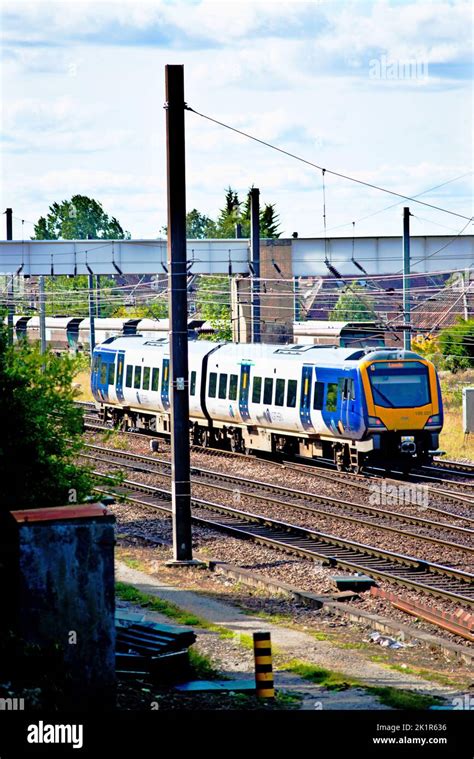 Class 195 Two Car Unit Northern Train At Holgate York England Stock