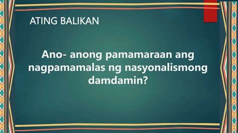 Pagkabansa Matatag Curriculum Grade 7 Pptx