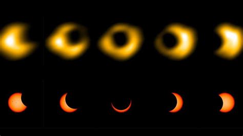 1st-ever radio images of an annular solar eclipse showcase the sun's ...