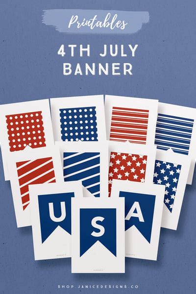 4th Of July Printable Banner