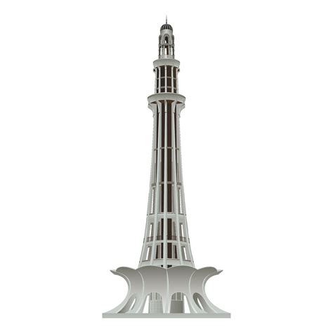 Minar E Pakistan Vector Template Vector Art At Vecteezy