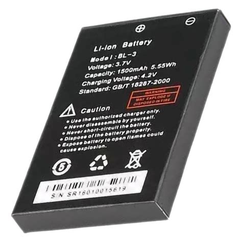 BAOFENG Batterie BL 3 3 7v 1500mAh Pour UV 3R Safe Zone Airsoft