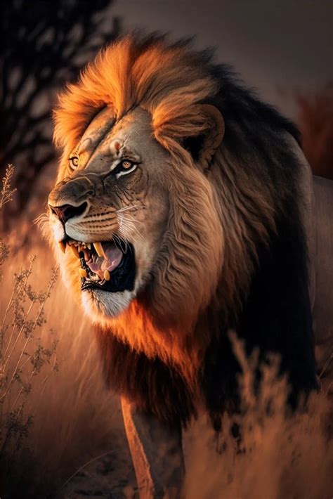 Lion Roaring | Lion images, Jungle animals, Animals wild