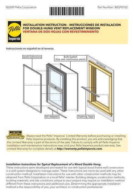 Pella Window Repair Instructions - TGE