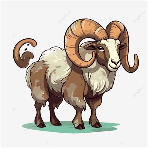 ram vector sticker clipart cartoon ram  long sticker clipart png