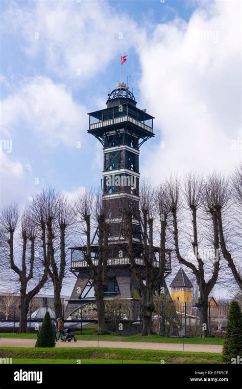 The tower at Copenhagen Zoo. Frederiksberg municipality near Copenhagen ...