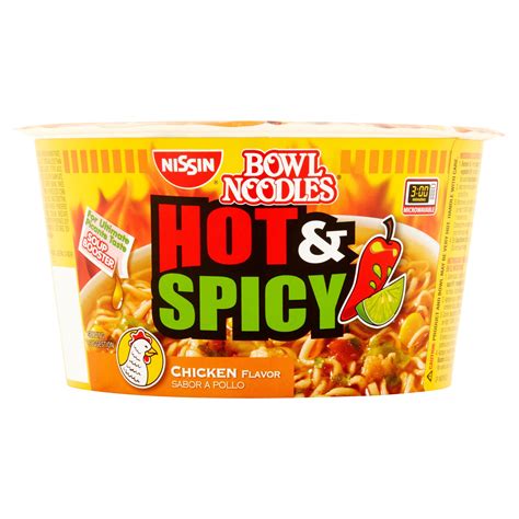 Nissin Noodles Hot And Spicy Chicken Flavor Ramen Noodle Soup 3 32 Oz