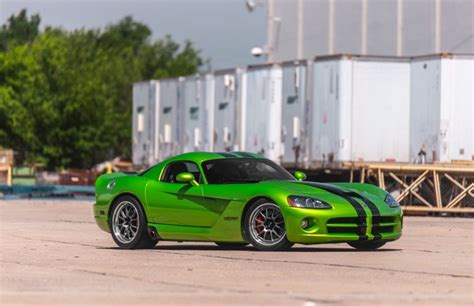 Dodge Viper Green With Forgeline Ga3r 6 Aftermarket Wheels Wheel