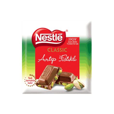 Nestle Çikolata Antep Fıstıklı Kare 65 Gr Demtaş Kapında