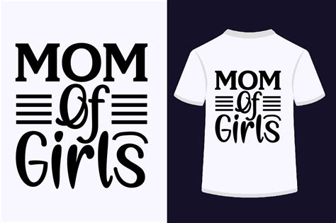 Mom Of Girls Svg Design Graphic By Skshagor Barmon · Creative Fabrica