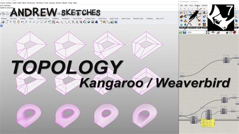 Quick Topology Experiments In Kangaroo Weaverbird Grasshopper Tutorial Andrew Sketches 2