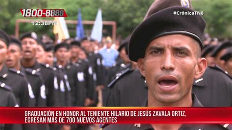 Graduación del tercer curso básico 2019 de la Policía en Nicaragua