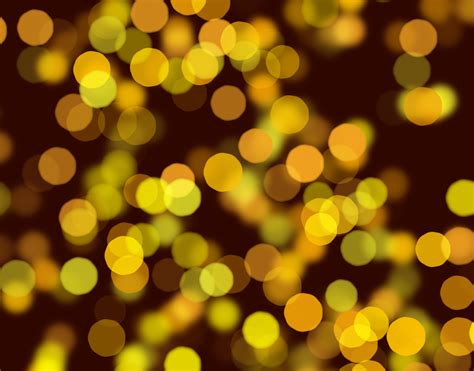 Bright Yellow Bokeh Circles Background Image