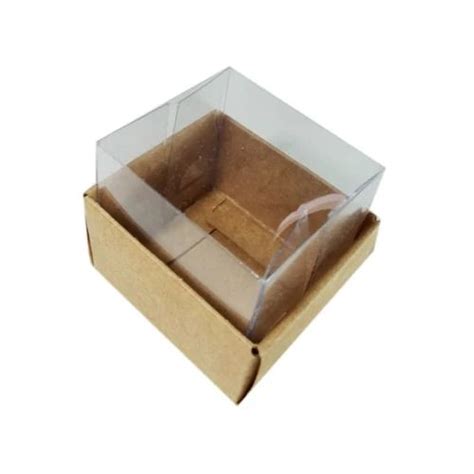 Caixa Para 02 Macaron 5x4x4 5 KRAFT Corpo PVC 10 Container