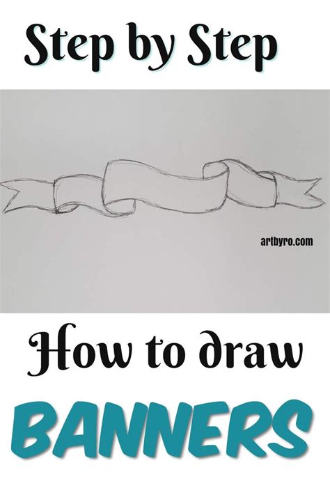 How To Draw A Banner Easy | DRAW IT OUT