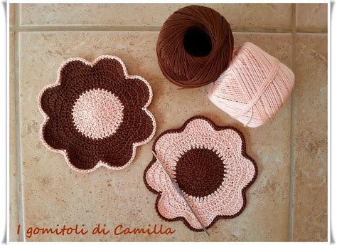 Sottobicchieri A Uncinetto Con Petali I Tutorial Di Camilla