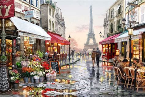 2017 new Paris Cityscape painting anysize 50% off - Paris Cityscape ...