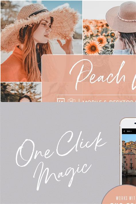 Peach Light Lightroom Presets Masterbundles