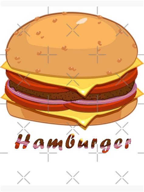 Hamburger Meme Poster For Sale By Boneappletee Redbubble