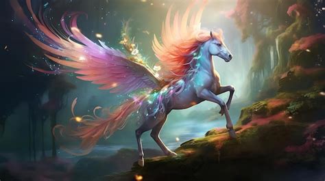 El unicornio es una criatura mítica que se llama unicornio. | Foto Premium