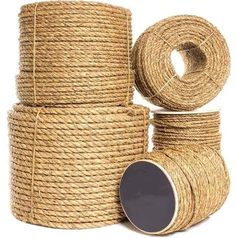 Corde De Jute Naturel Rouleaux Rouleaux De Chanvre Cordon Tordu