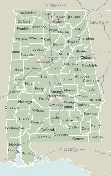 County Zip Code Maps of Alabama - DeliveryMaps