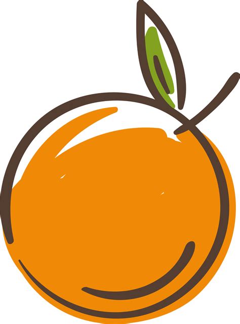 Cartoon Orange Fruit