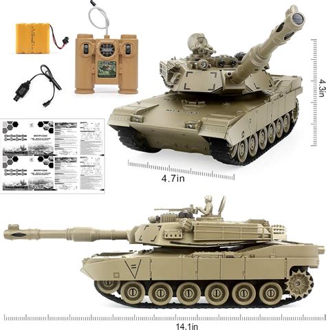 Tanque EAHUMM Rc 128 M1A2 Tanque Del Ejercito Americano Juguete Para