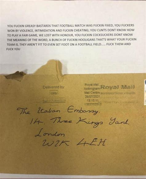 A Strongly Worded Letter To The Italian Embassy In London Meme Guy