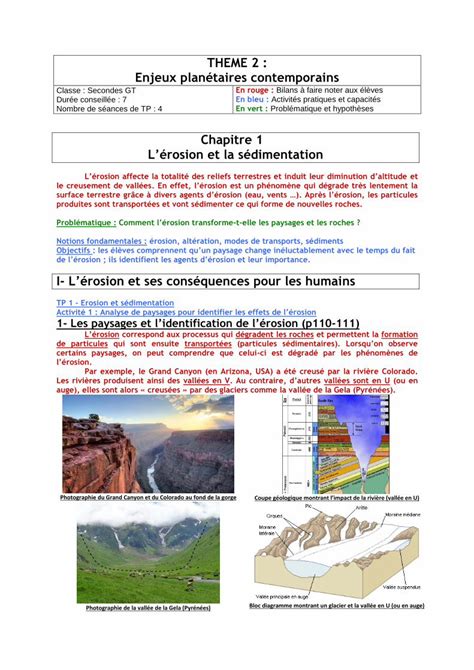 Pdf Chapitre Erosion Et S Dimentation M Pourcherm Pourcher Free