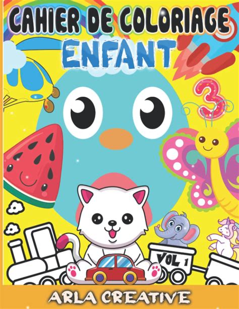 Buy Cahier Coloriage Enfant 104 Dessins à Colorier Livre De