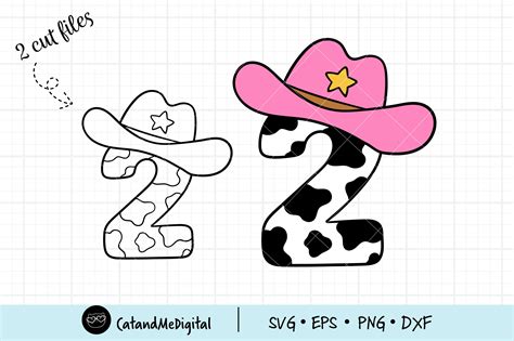 Cowgirl Number Two Svg Graphic By Catandme · Creative Fabrica