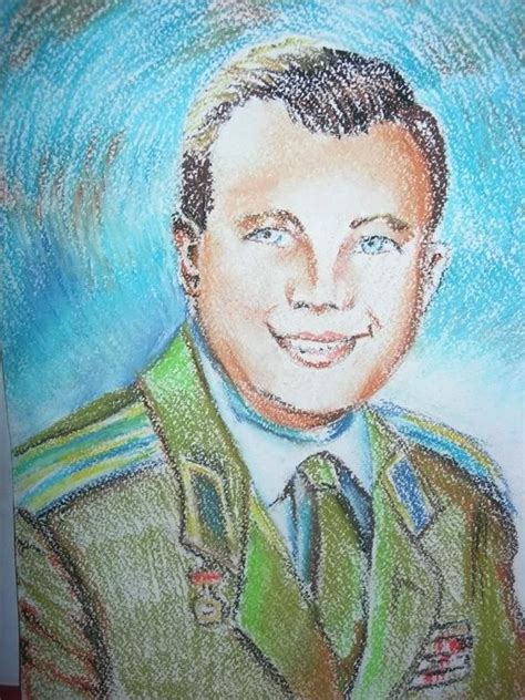 Рисунки портрета Юрия Гагарина для детей