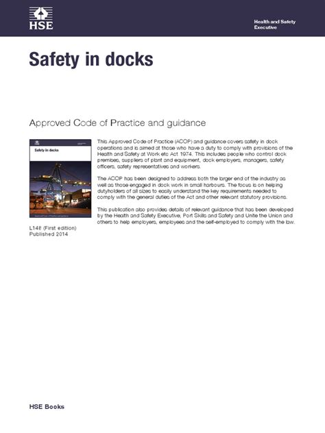 PDF L148 Safety In Docks DOKUMEN TIPS