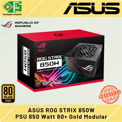 Jual Psu Asus Rog Strix 850 Watt 80 Gold Modular Kota Bandung Foursquare Computer Tokopedia