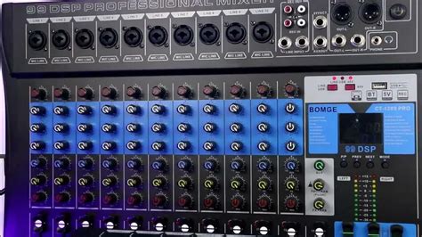 Bomge Professional Mixer Sound Board Console 8 12channel Desk System