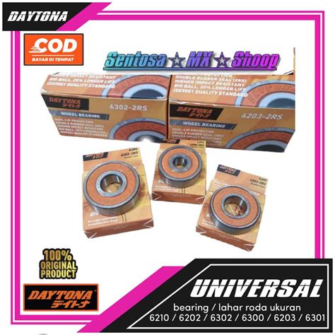 Jual DAYTONA BEARING RODA LAHAR RODA LAKER RODA UKURAN 6300