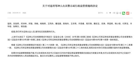 一波罚了21人！又一单券商员工违规炒股集体处罚 监管紧盯密防呈现五大关注点 东方财富网