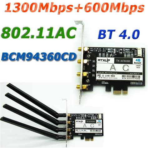 Aliexpress Buy Broadcom BCM94360CD 1900Mbps 802 11AC PCI E WiFi