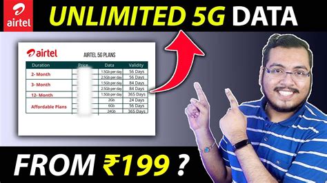 Airtel 5G Data Plans Price Leaked Unlimited 5G Data Calling