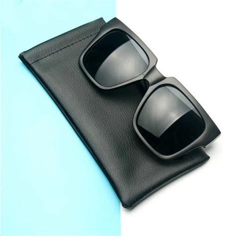 Buy 5pcs High Quality Fashion Brand Pu Sunglasses Pouch Soft Eyeglasses Bag