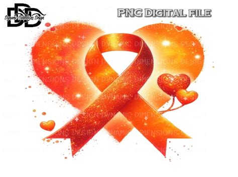 Orange Awareness Ribbon Cancer Survivo Graphic By Dynamic Dimensions · Creative Fabrica