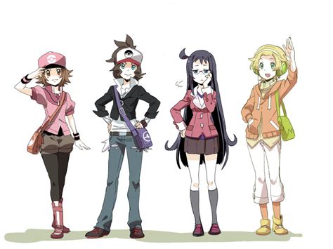 Hilda Hilbert Bianca And Cheren Pokemon And 2 More Drawn By Shuri