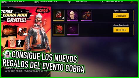 Consigue Nuevos Regalos Del Regreso Cobra Y Skin Gratis En Free Fire